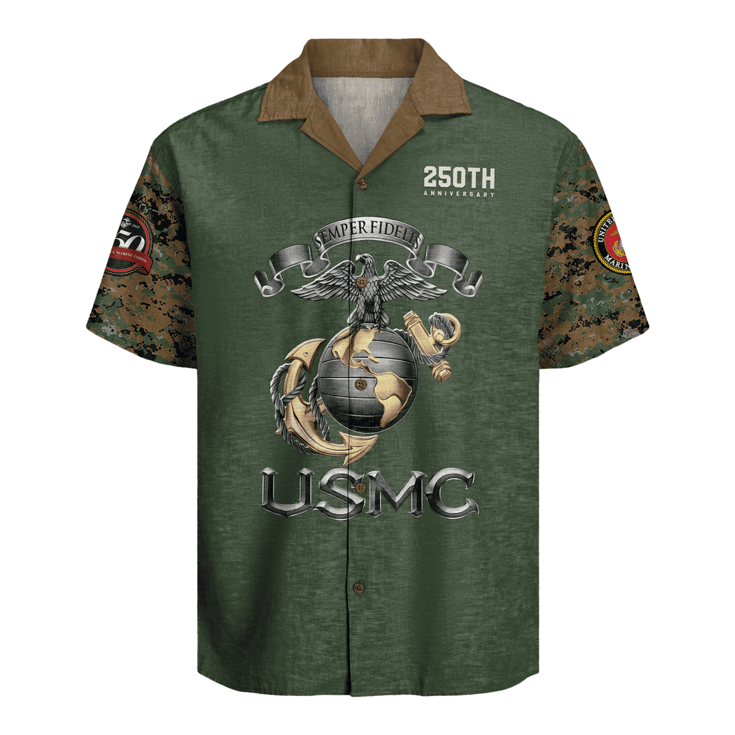 US MARINE 250th Years Of Service Hawaiian Shirt