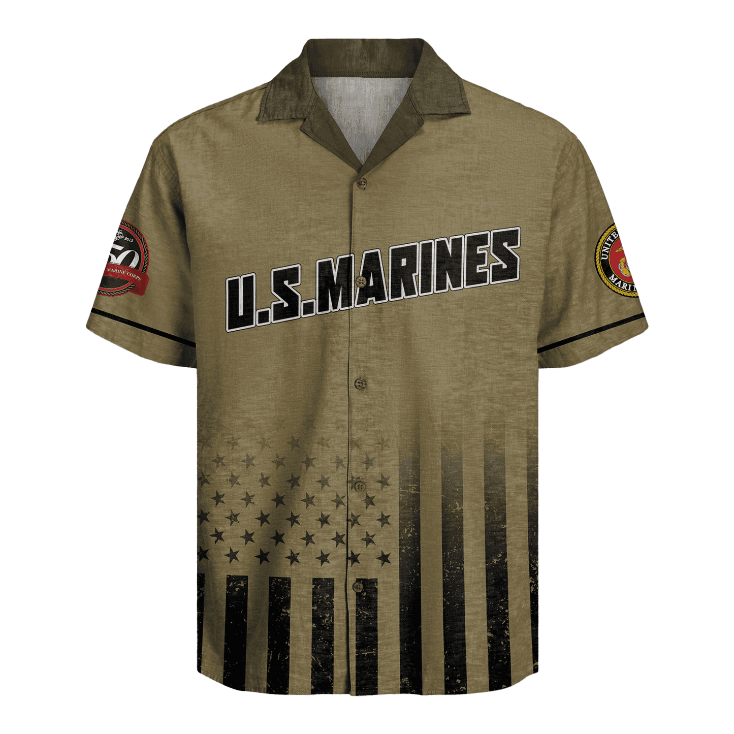 US MARINE 250th Years Of Service Hawaiian Shirt