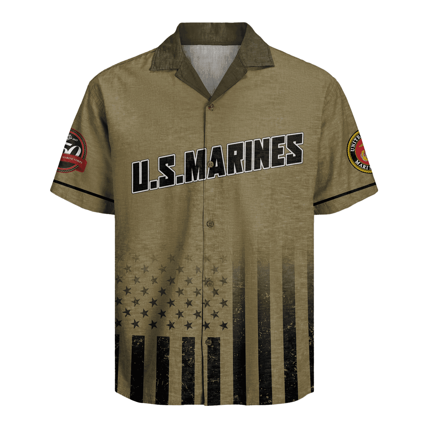 US MARINE 250th Years Of Service Hawaiian Shirt