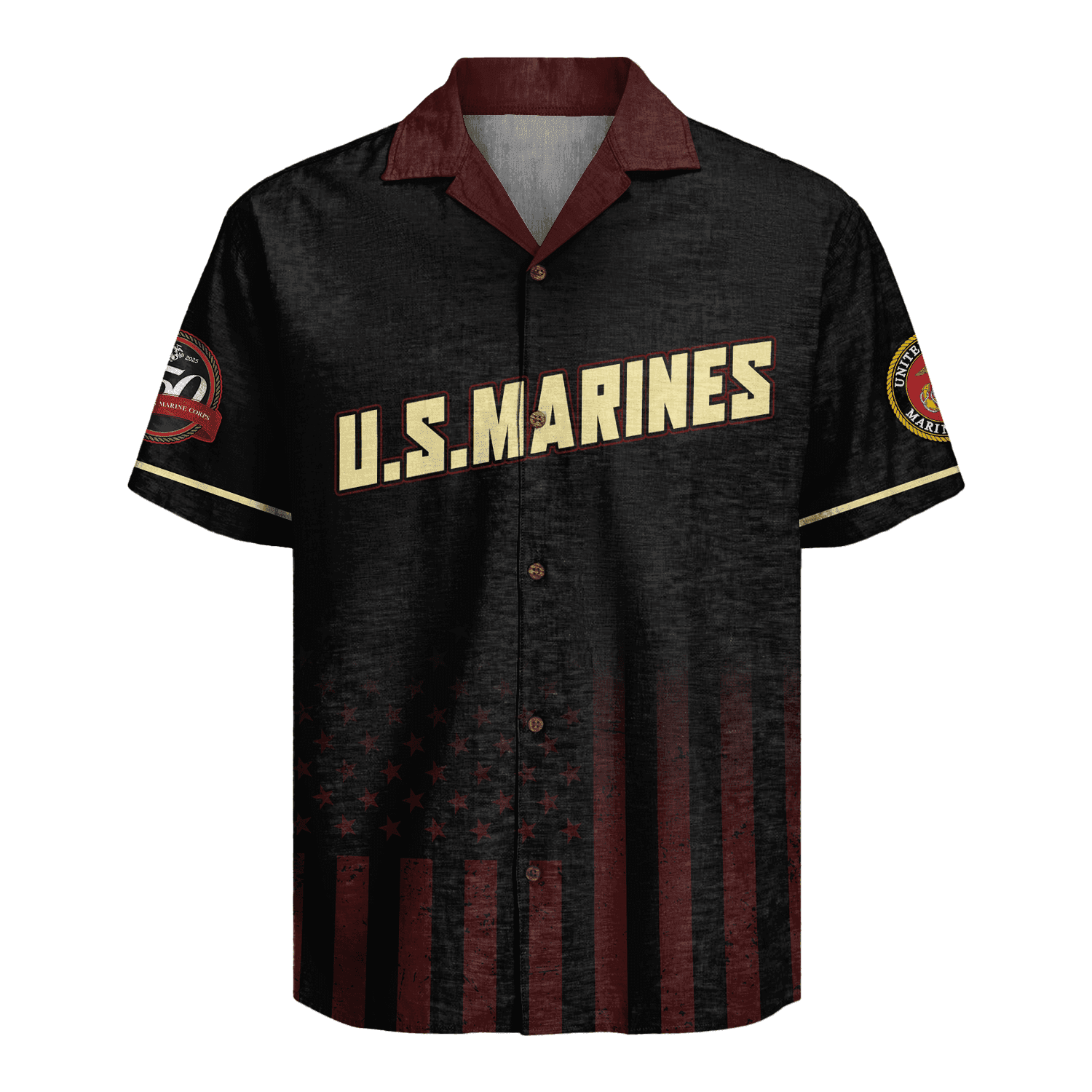 US MARINE 250th Years Of Service Hawaiian Shirt