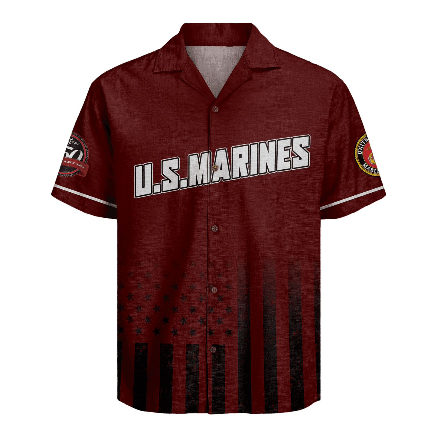 US MARINE 250th Years Of Service Hawaiian Shirt