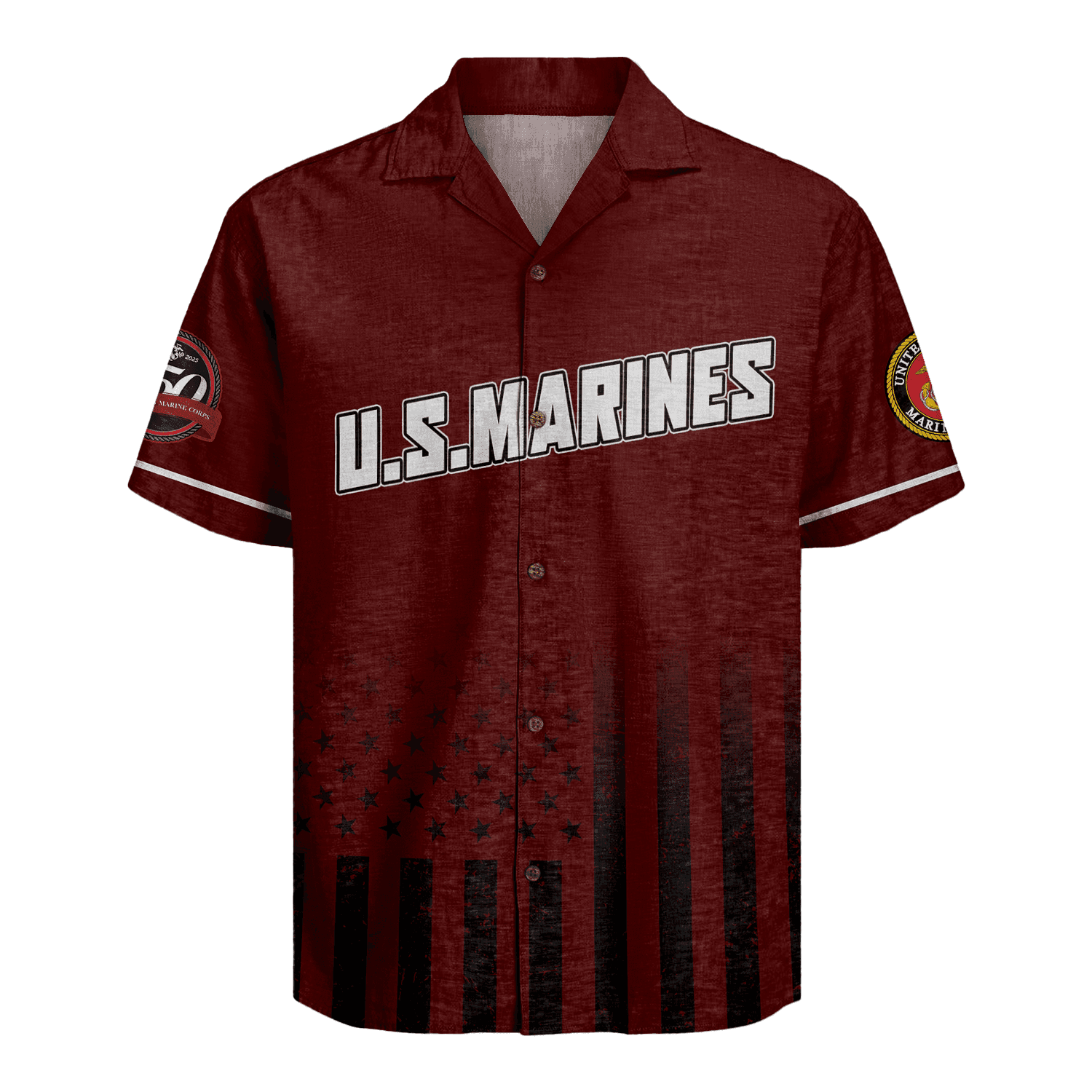 US MARINE 250th Years Of Service Hawaiian Shirt