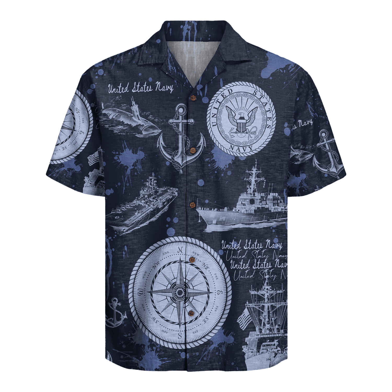 US Navy 250th Years Of Service Hawaiian Shirt