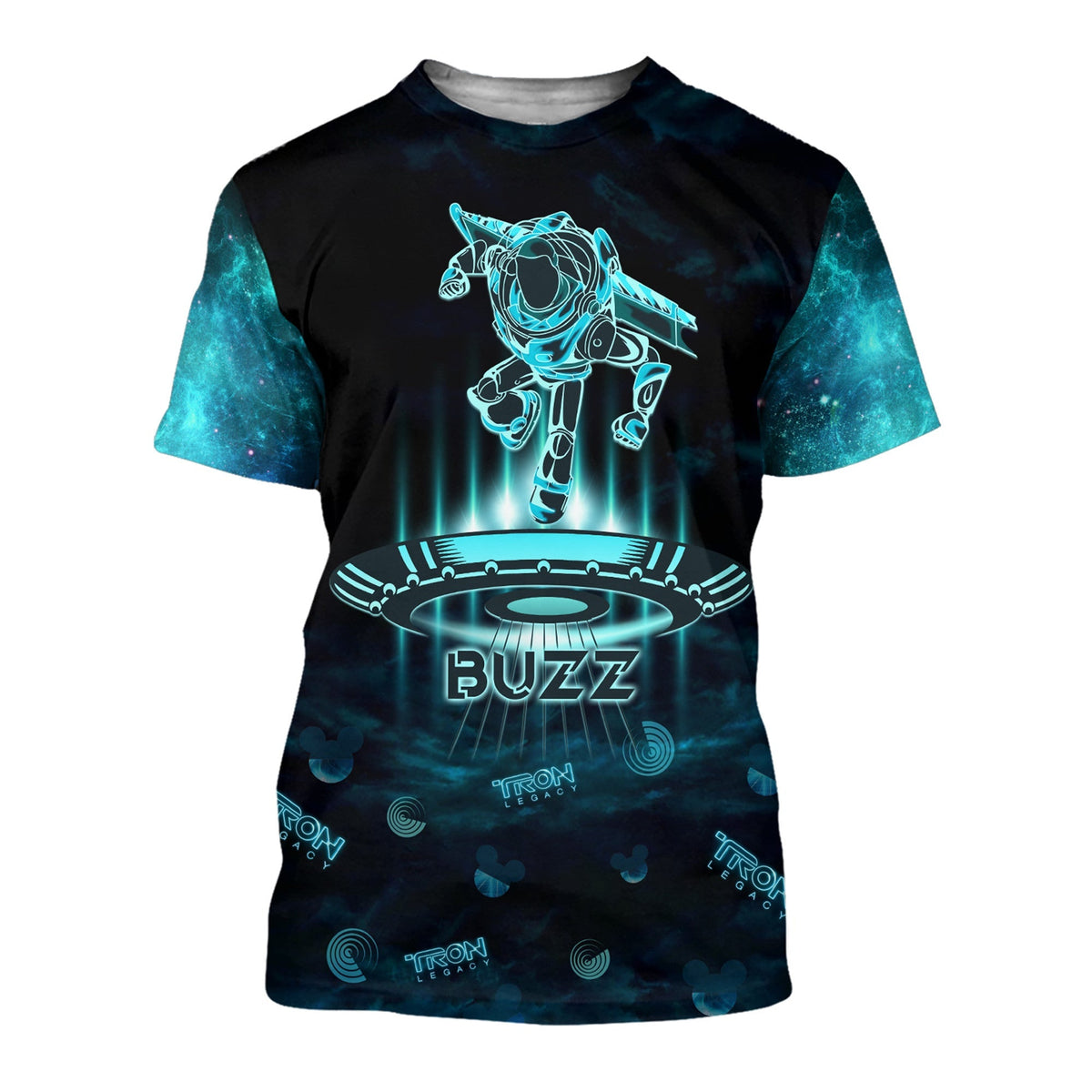 Toy Story T-shirt DN Buzz Lightyear Tron Legacy Light T-shirt Black Blue Unisex