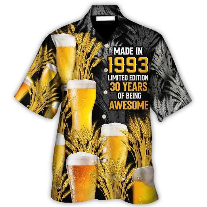 NoClaws Beer Hawaii Shirt Made In 1993 Limited Edition Hawaiian Shirt Black Yellow Unisex