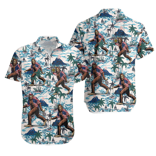 Bigfoot Tropical Aloha Hawaiian Shirts