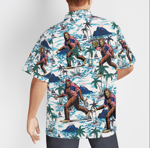Bigfoot Tropical Aloha Hawaiian Shirts