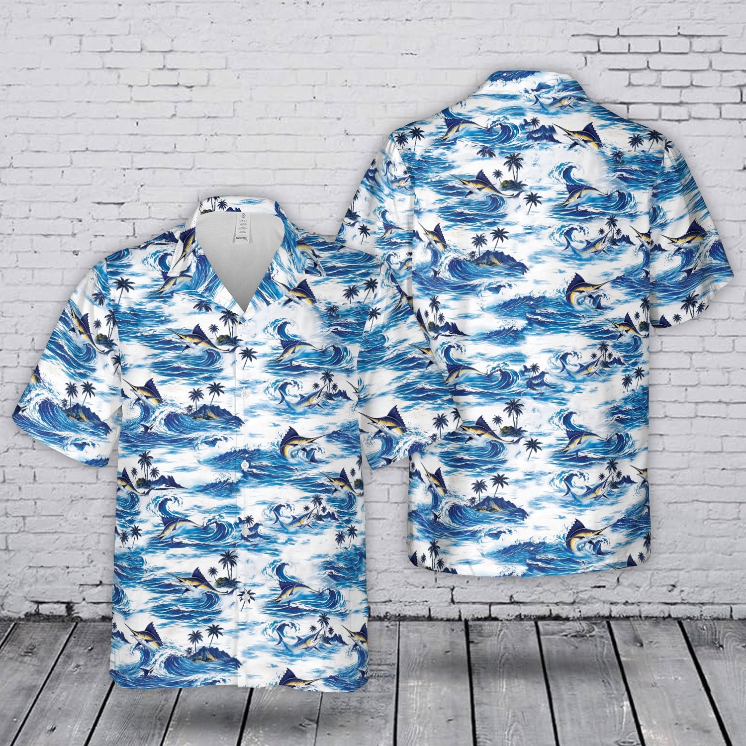 Blue Marlin Fishing Hawaiian Shirt