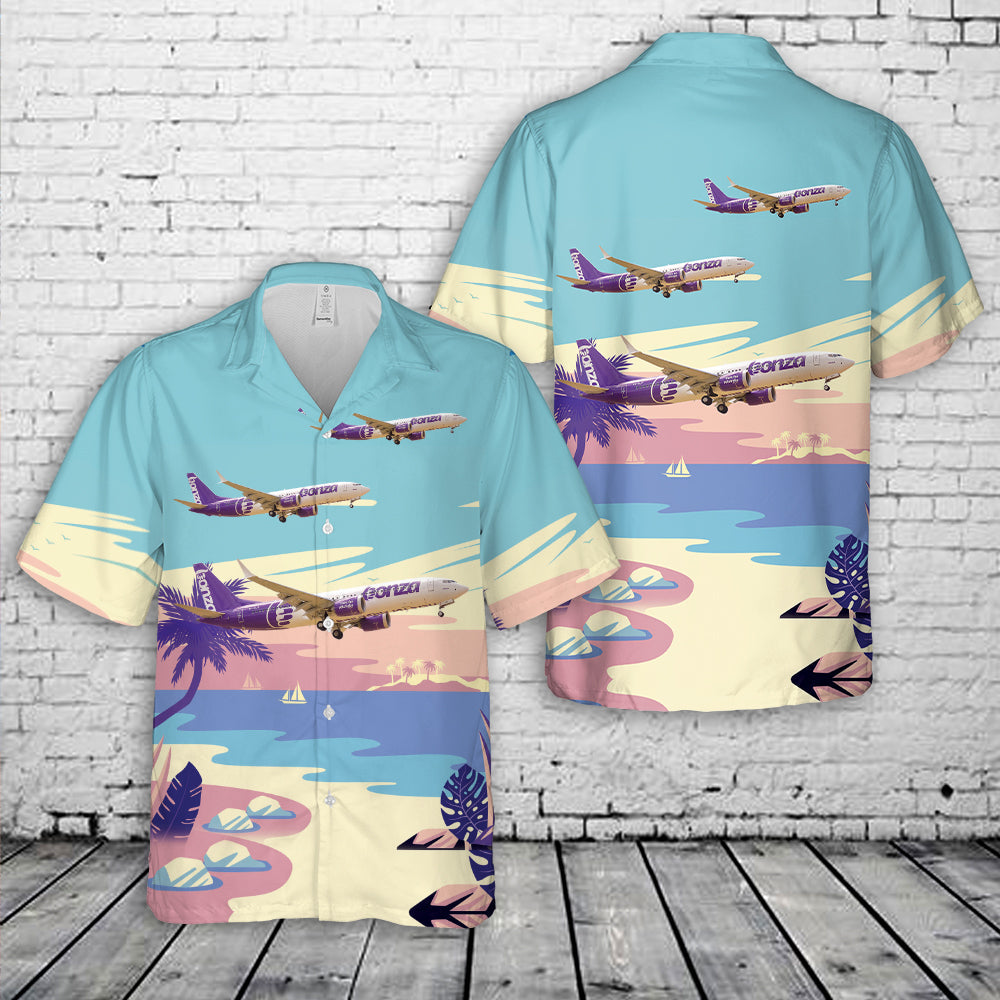 Bonza Boeing 737 MAX 8 Hawaiian Shirt
