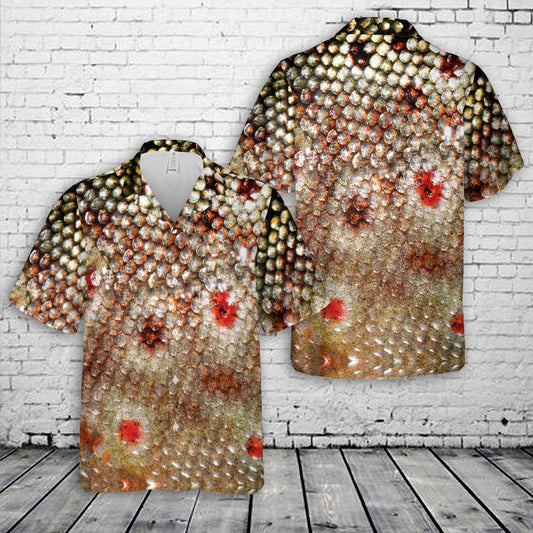 Brown Trout Fishing Skin Hawaiian Shirt