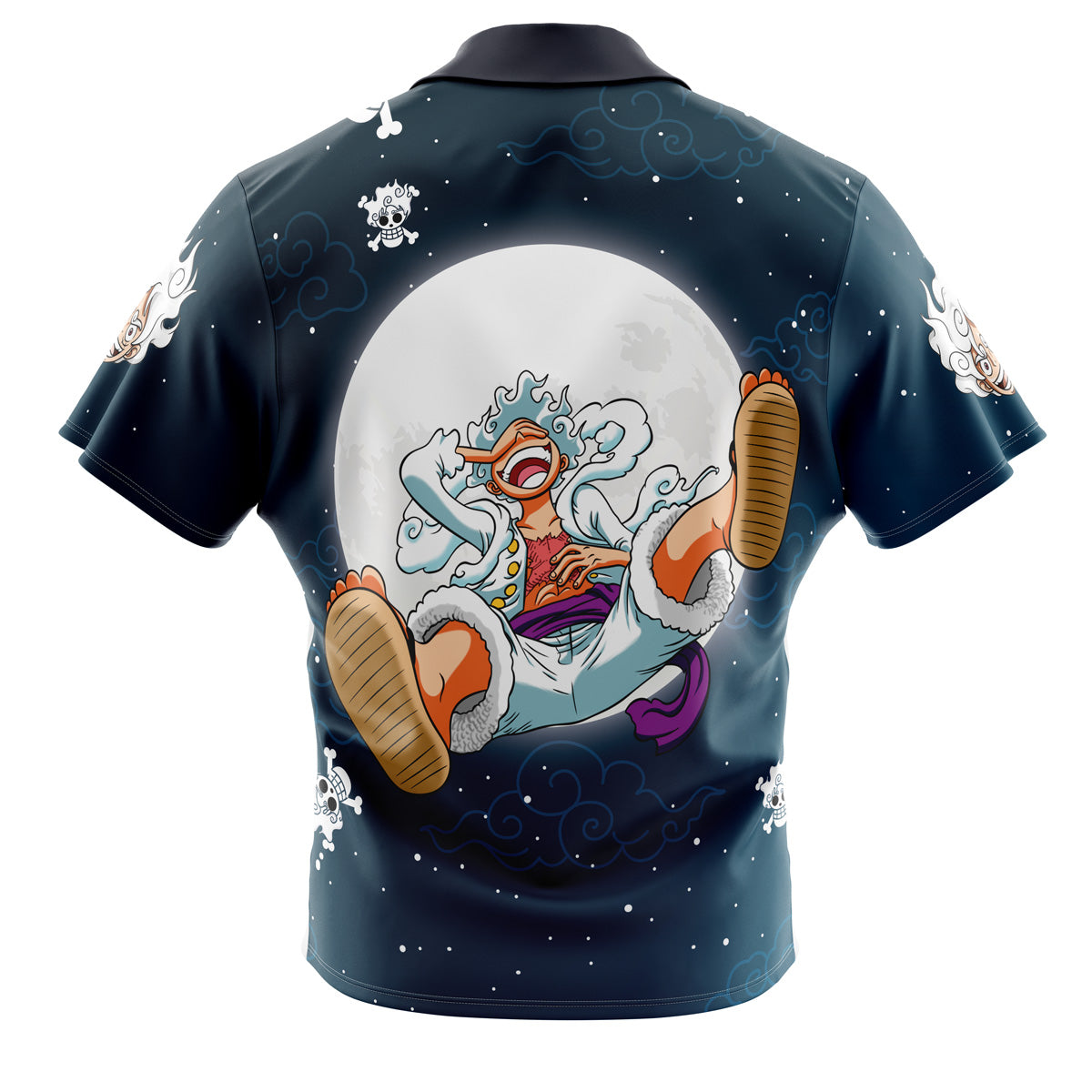 Luffy Gear 5th v2 One Piece Button Up Hawaiian Shirt