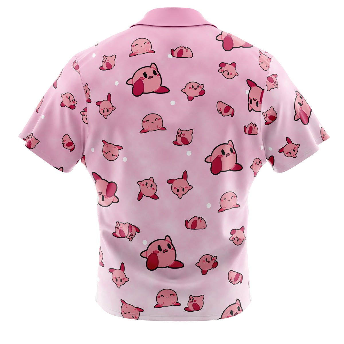 Kirby Pattern Button Up Hawaiian Shirt