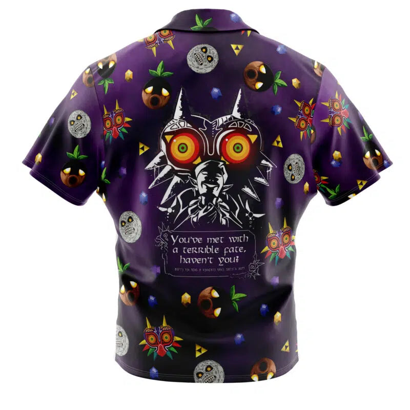 Majora's Mask v2 Zelda Button Up Hawaiian Shirt