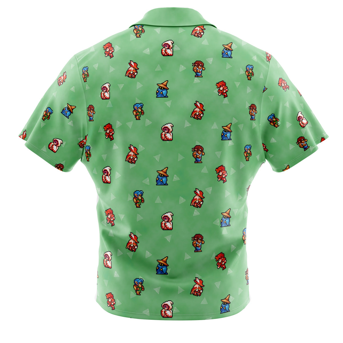 Original Final Fantasy Pattern Button Up Hawaiian Shirt