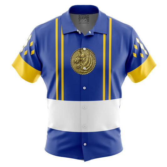 Blue Ranger Ninjetti Rangers Button Up Hawaiian Shirt