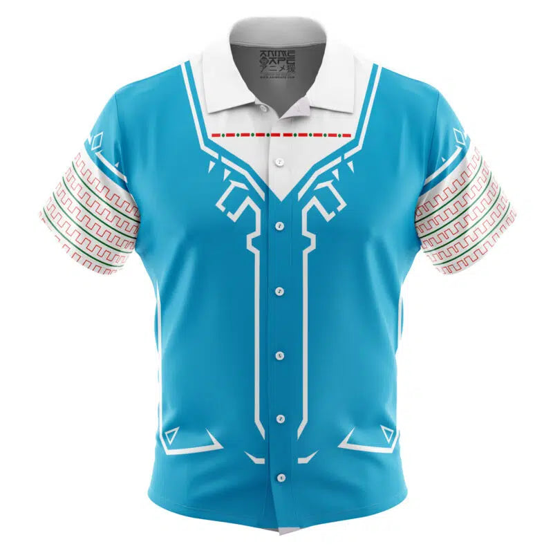 Breath of the Wild Style Zelda Button Up Hawaiian Shirt