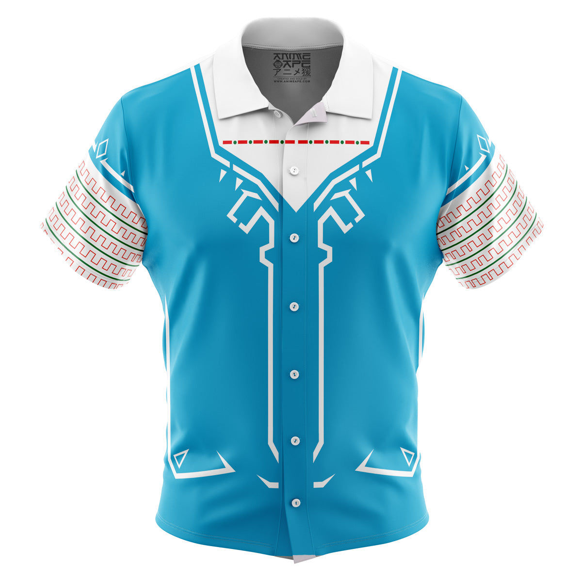 Breath of the Wild Style Zelda Button Up Hawaiian Shirt