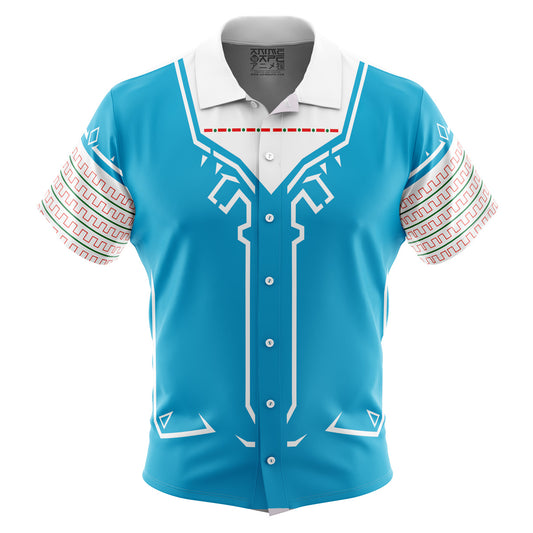 Breath of the Wild Style Zelda Button Up Hawaiian Shirt