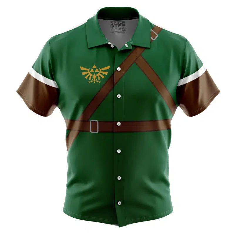 Link Zelda Button Up Hawaiian Shirt