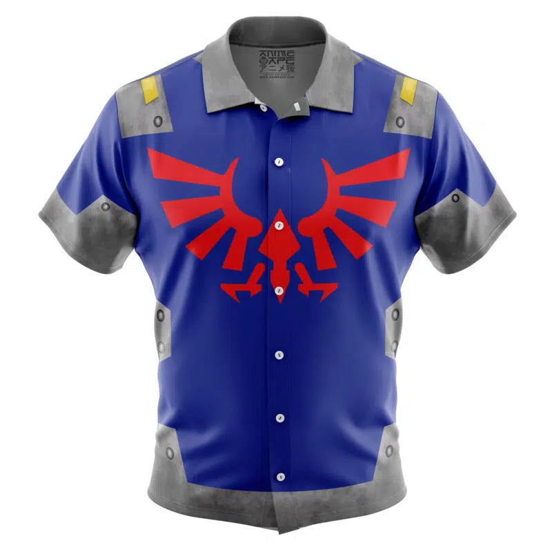 Zelda Shield Style Zelda Button Up Hawaiian Shirt