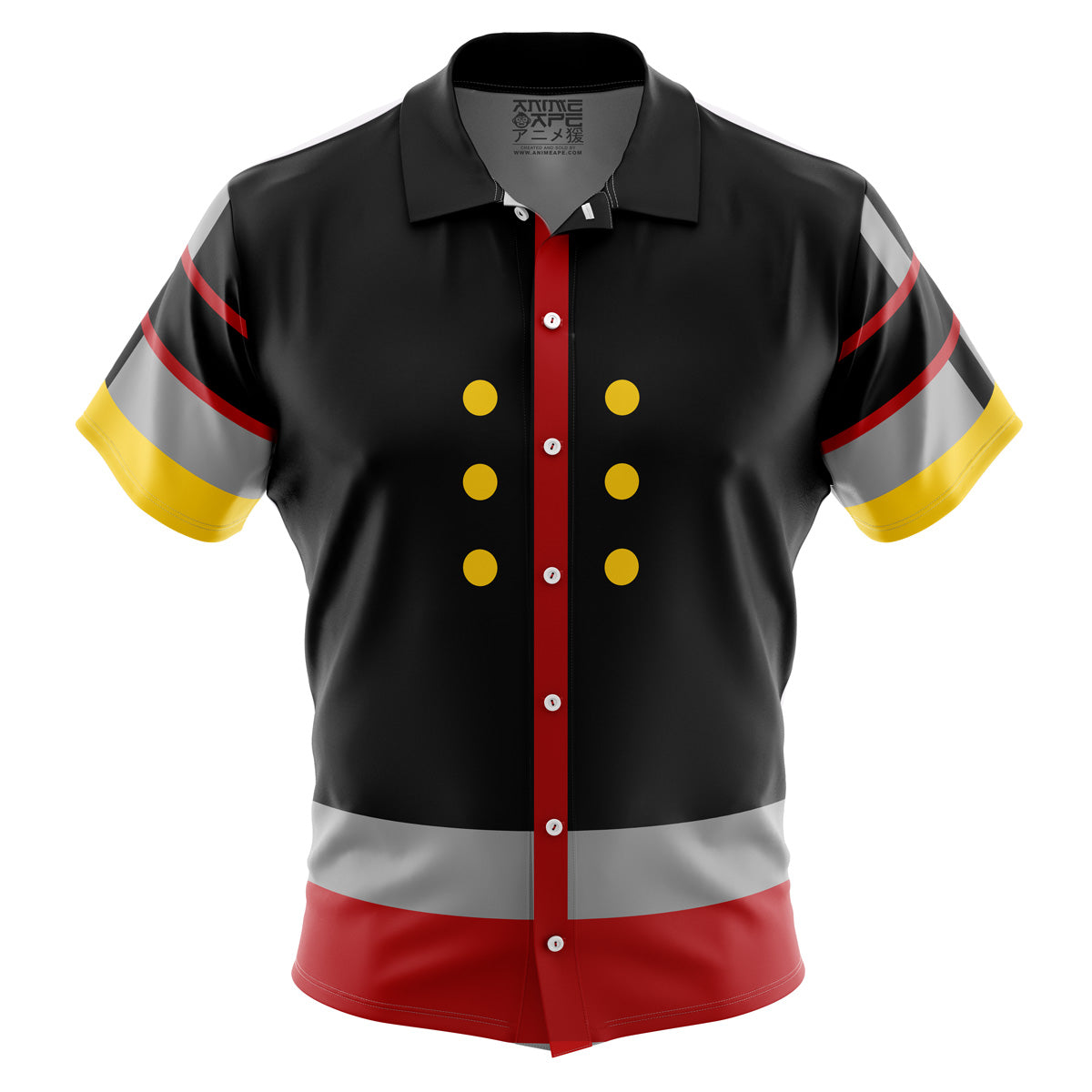 Sora Kingdom Hearts Button Up Hawaiian Shirt