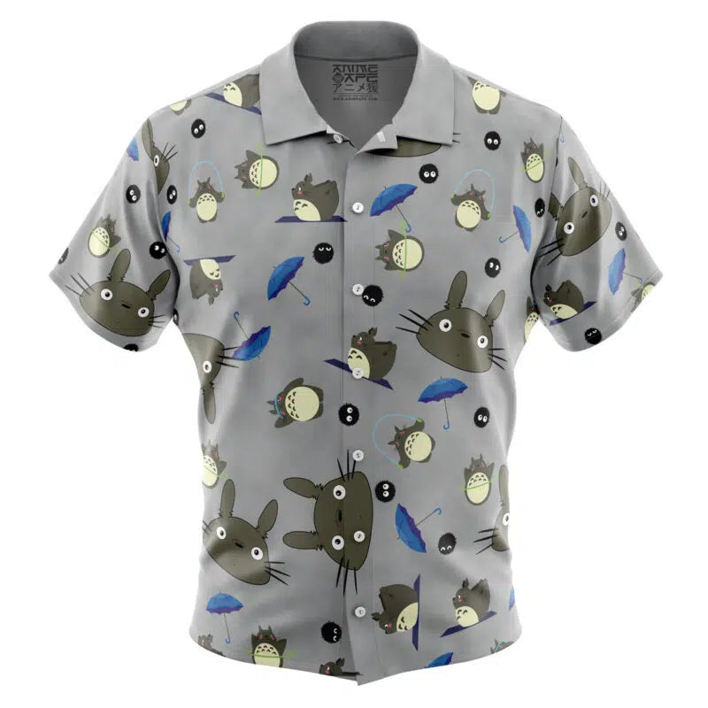 My Neighbor Totoro Studio Ghibli Pattern Button Up Hawaiian Shirt