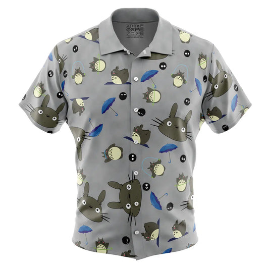 My Neighbor Totoro Studio Ghibli Pattern Button Up Hawaiian Shirt
