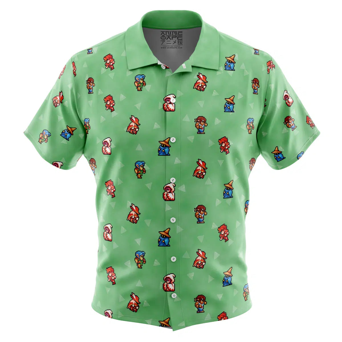Original Final Fantasy Pattern Button Up Hawaiian Shirt