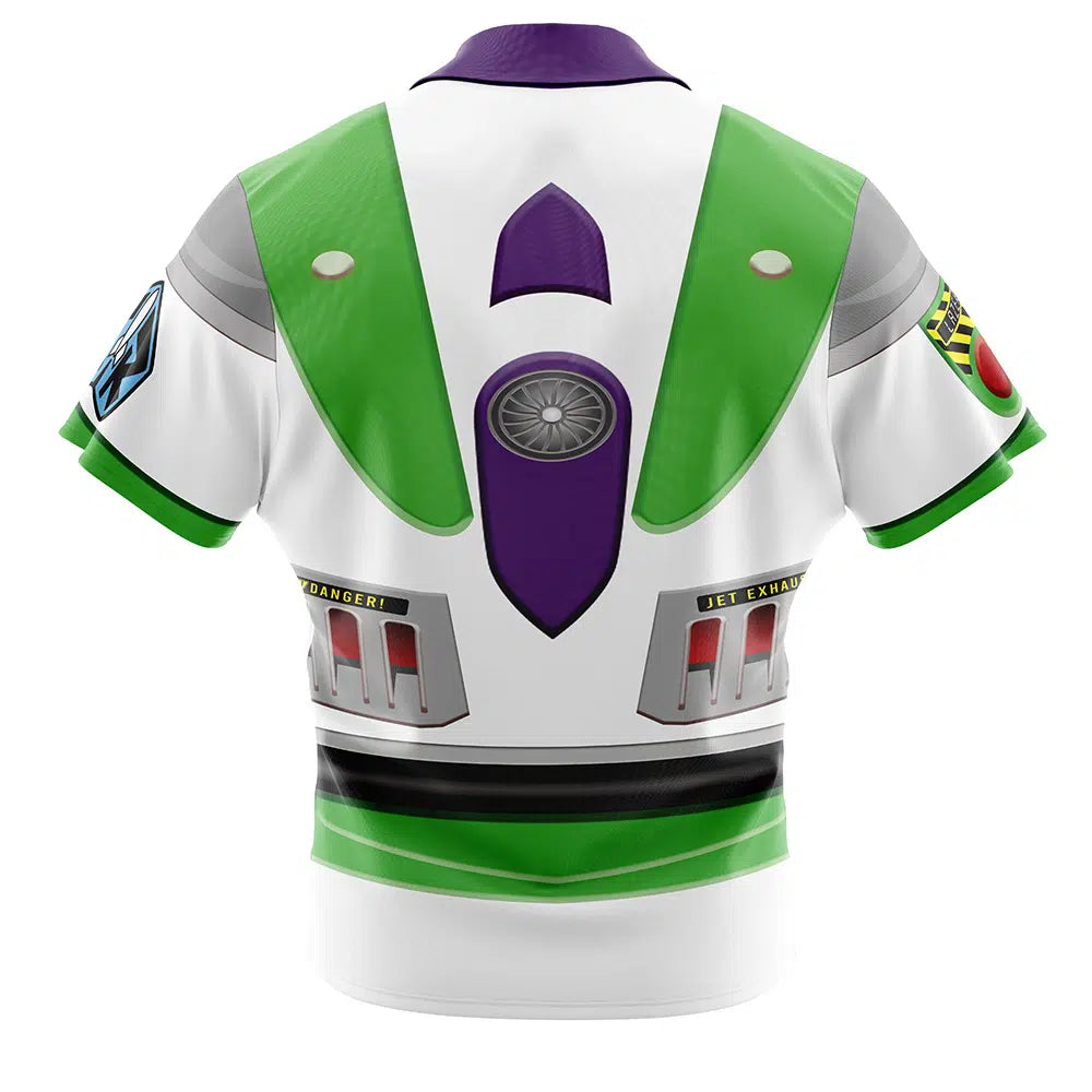 Buzz Lightyear Toy Story Button Up Hawaiian Shirt