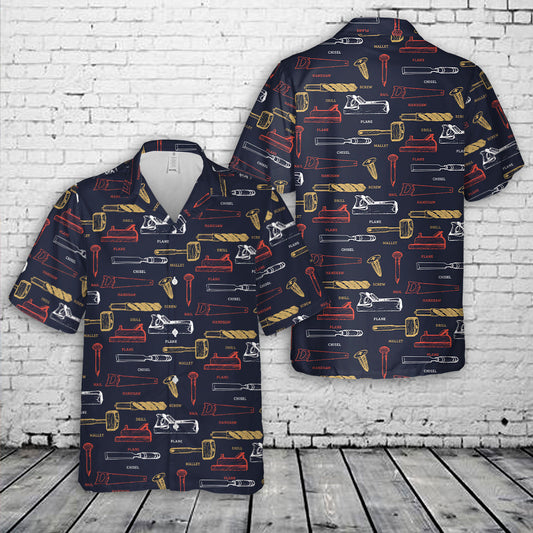 Carpenter Tools Hawaiian Shirt