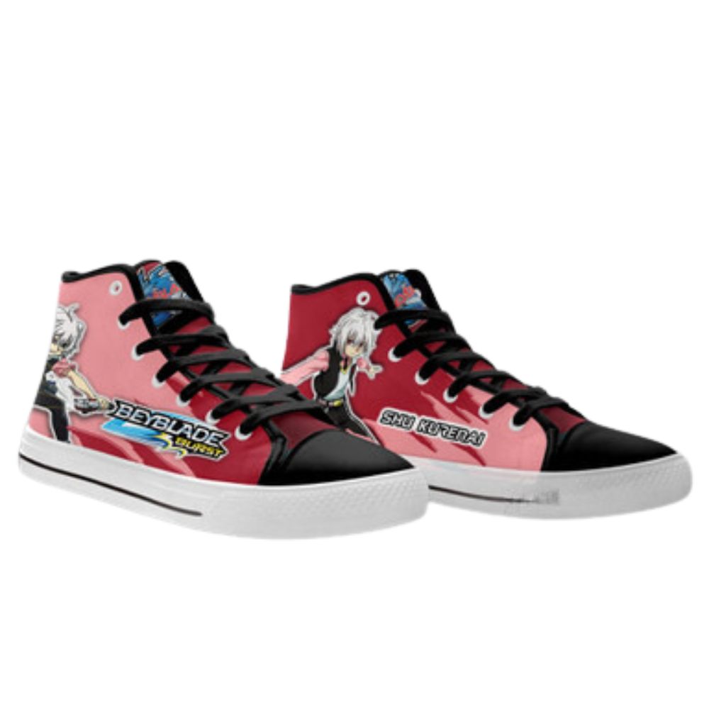 Shu Kurenai High Top Shoes Beyblade