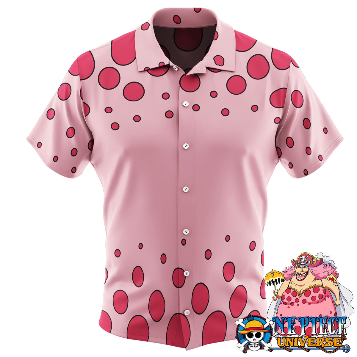 Charlotte Linlin Big Mom Pattern Pink Hawaiian Shirt | One Piece Universe Store