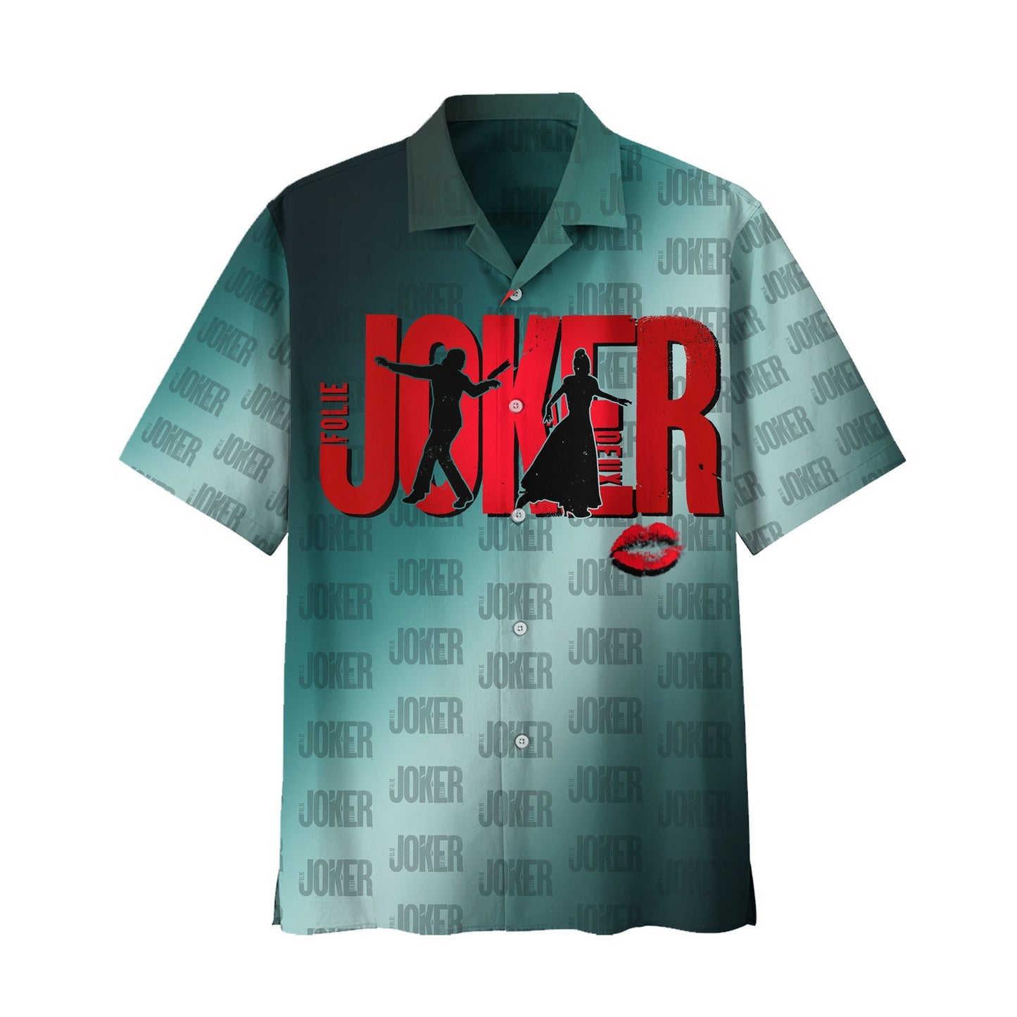 Joker Hawaii Shirt DC Joker And Harley Born Crazy Hawaiian Shirt Blue Unisex