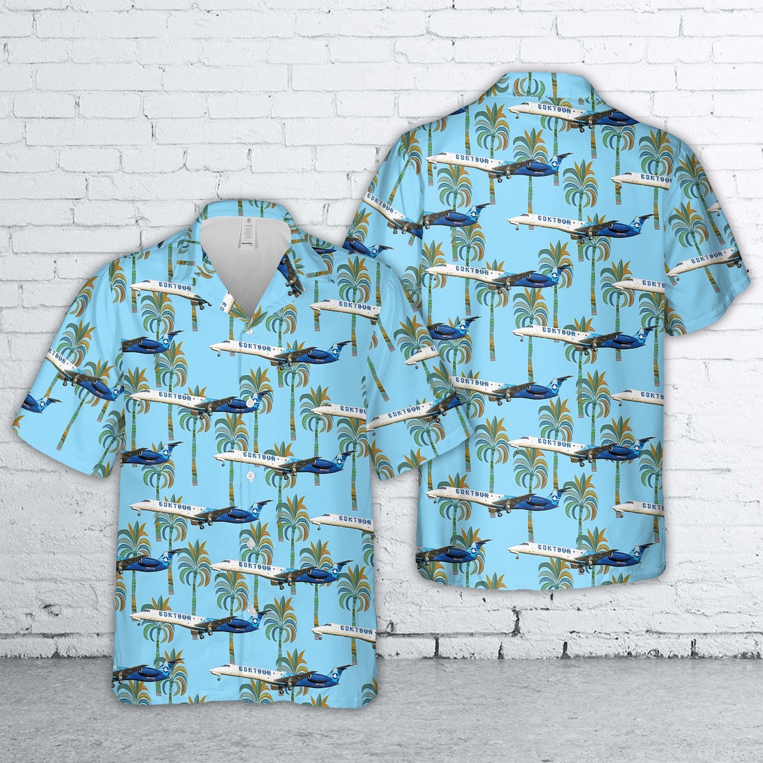 Contour Airlines Embraer ERJ-145LR Hawaiian Shirt