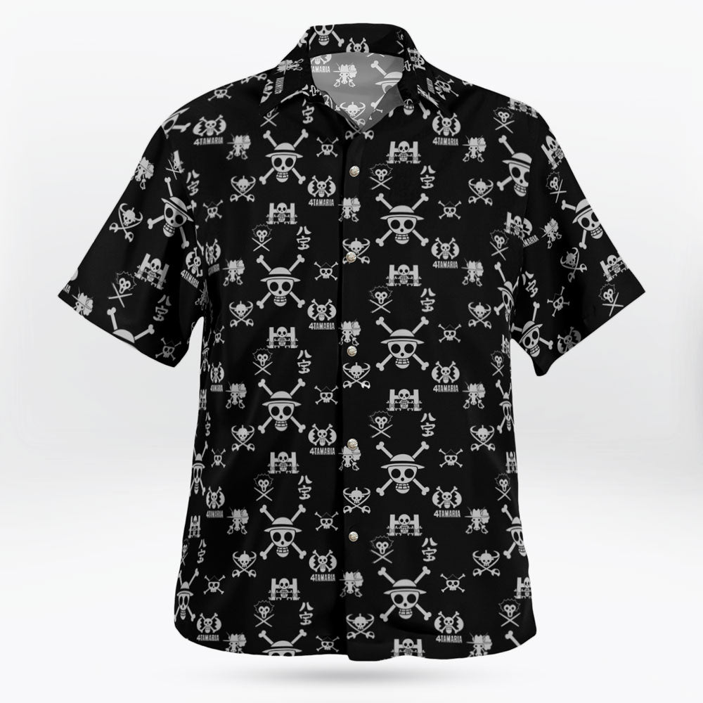 Custom Jolly Roger One Piece Hawaiian Shirt | One Piece Universe Store