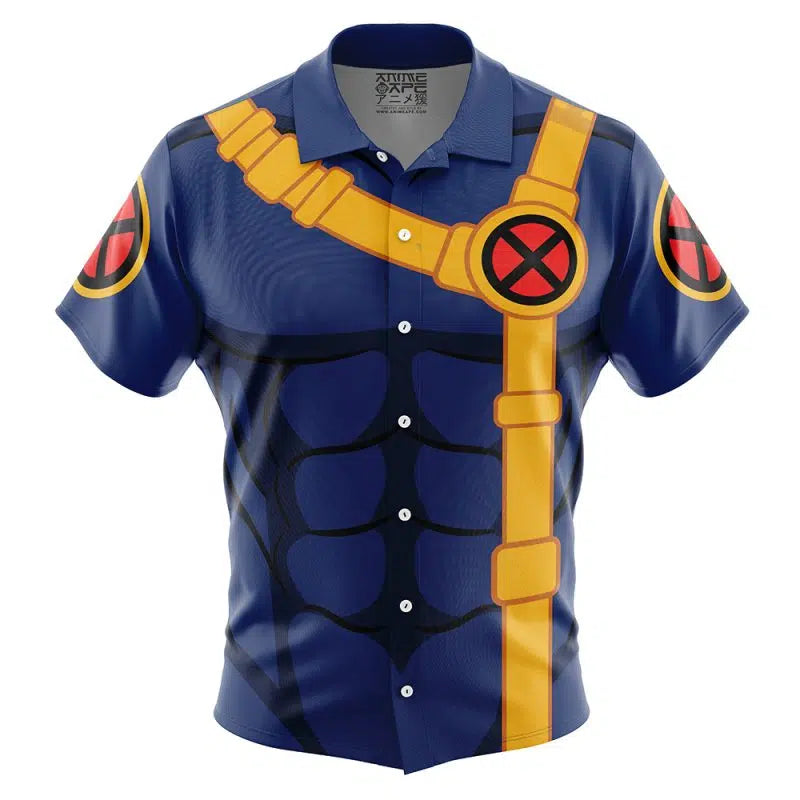 Cyclops Marvel Button Up Hawaiian Shirt