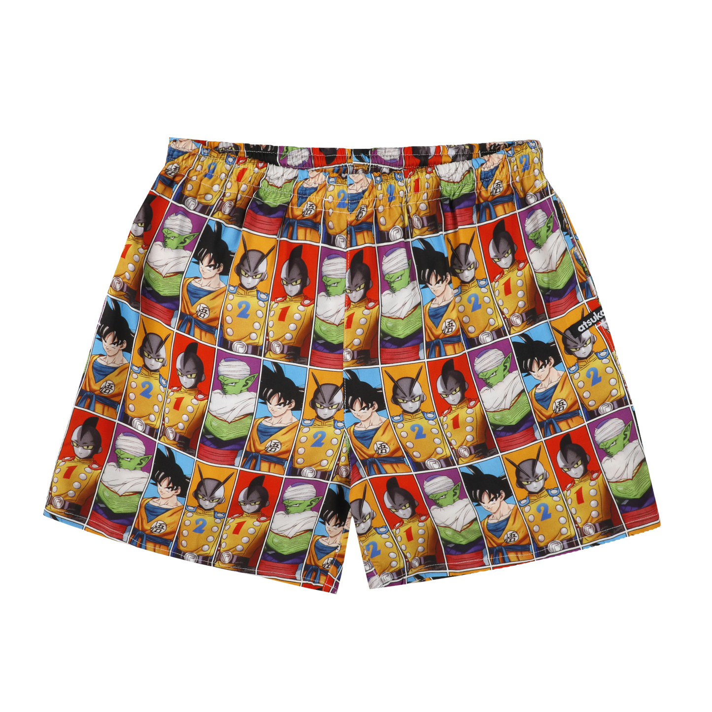Dragon Ball Shorts Goku Piccolo Gamma 1 and 2 Pattern Beach Shorts Colorful