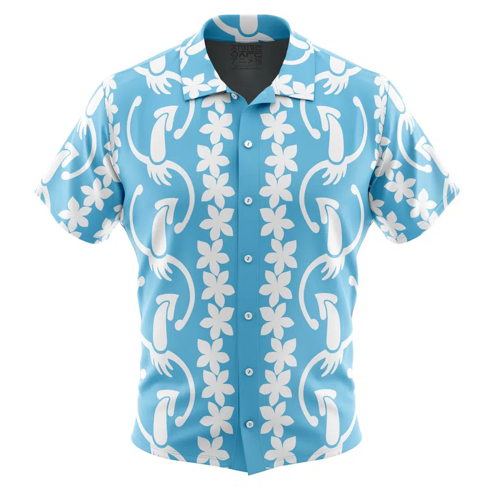 Dancing Squid Aloha Splatoon Button Up Hawaiian Shirt