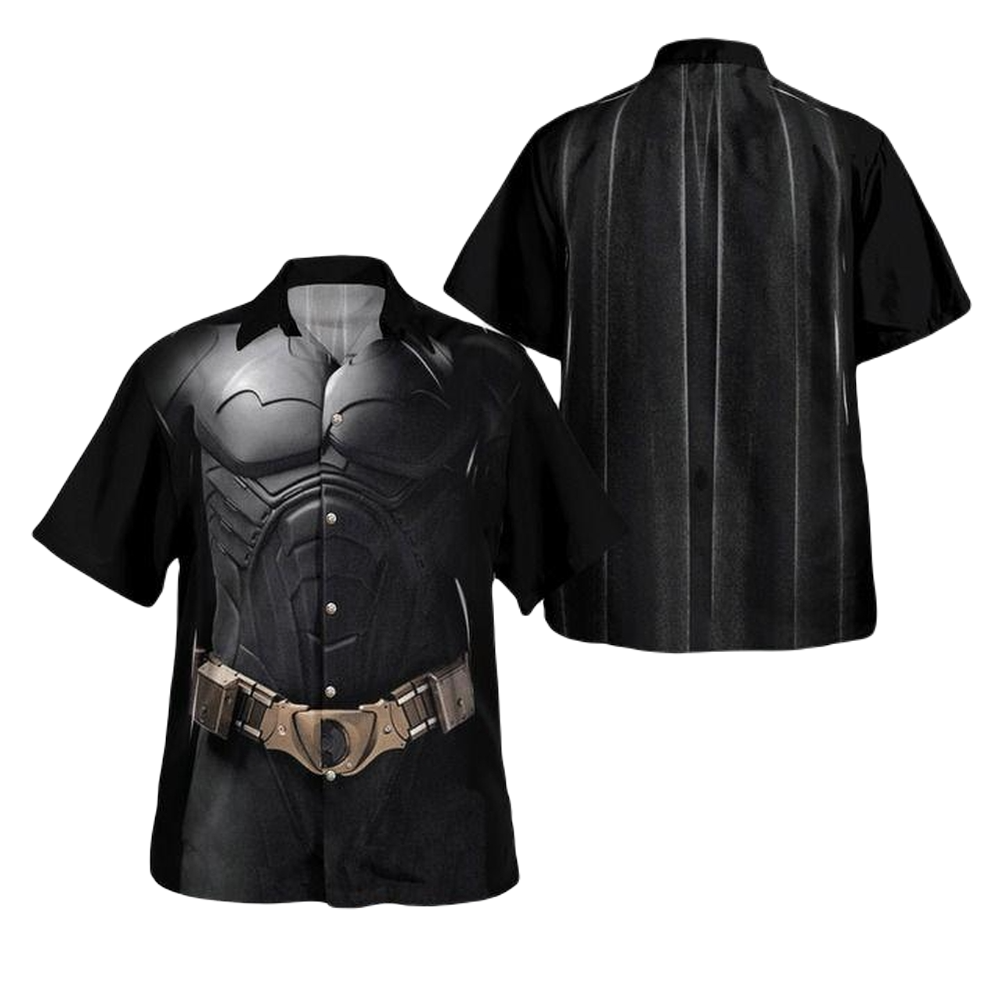 NoClaws Batman Hawaii Shirt DC Batman Suit Uniform Costume Hawaiian Shirt Black Unisex