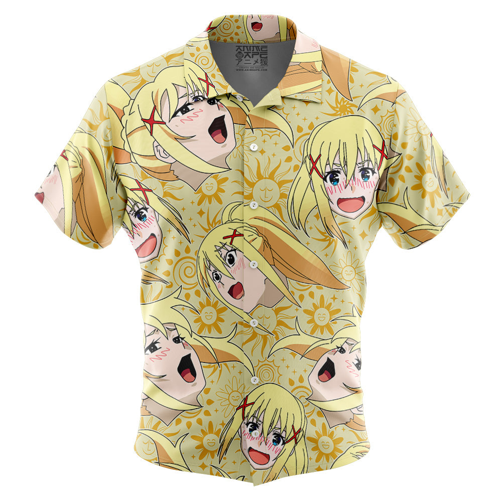 Darkness Konosuba Button Up Hawaiian Shirt