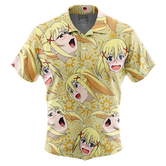 Darkness Konosuba Button Up Hawaiian Shirt