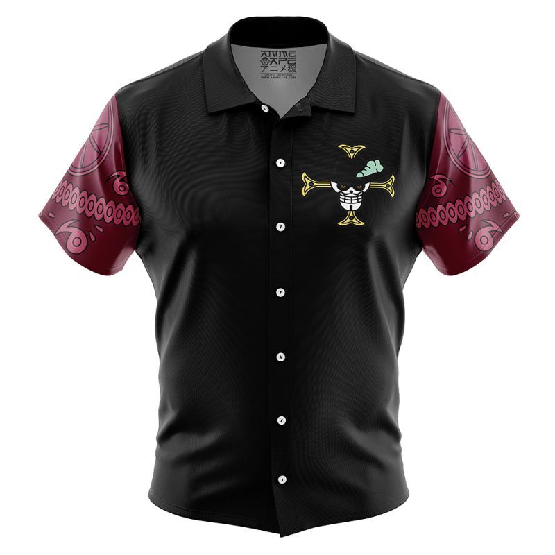 Dracule Mihawk One Piece Button Up Hawaiian Shirt