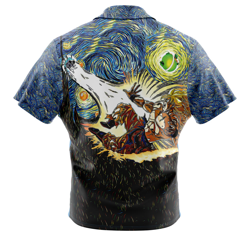 Dragon Ball Z Starry Night Button Up Hawaiian Shirt