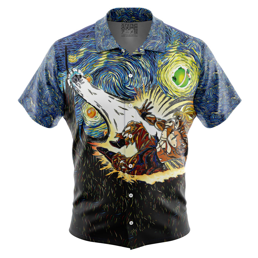 Dragon Ball Z Starry Night Button Up Hawaiian Shirt