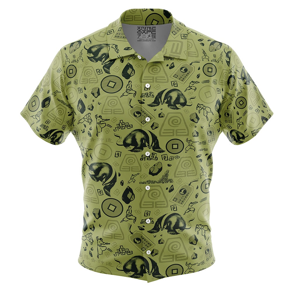 Earth Kingdom Avatar The Last Airbender Button Up Hawaiian Shirt