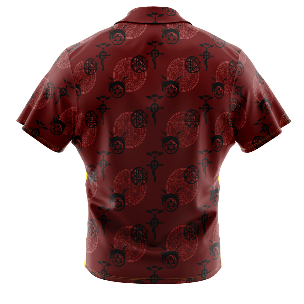 Edward V1 Fullmetal Alchemist Button Up Hawaiian Shirt