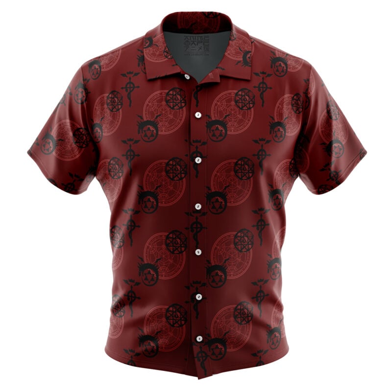 Edward V1 Fullmetal Alchemist Button Up Hawaiian Shirt