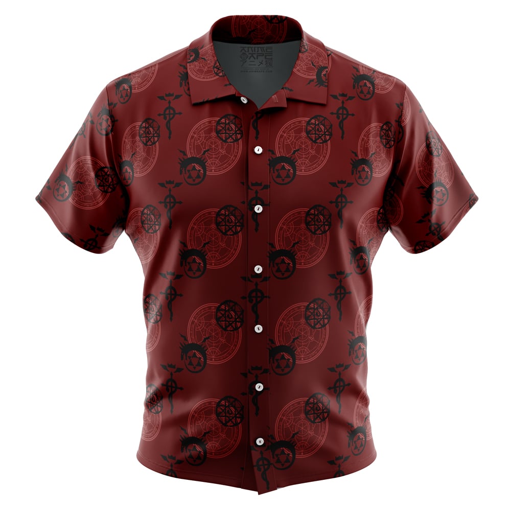 Edward V1 Fullmetal Alchemist Button Up Hawaiian Shirt