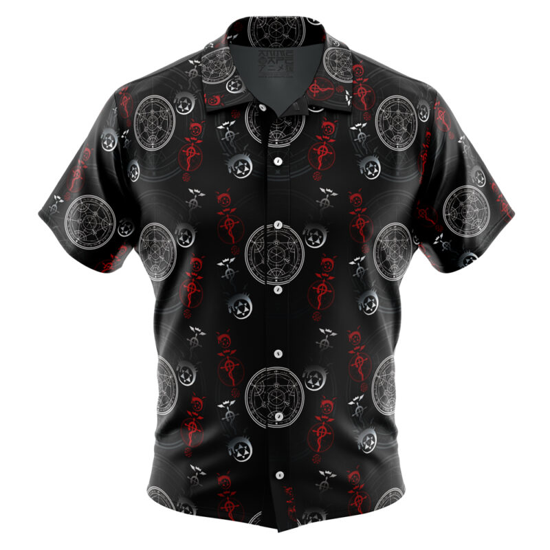 Edward Elric V1 Fullmetal Alchemist Button Up Hawaiian Shirt