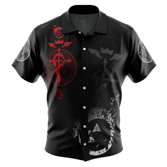 Edward Elric V2 Fullmetal Alchemist Button Up Hawaiian Shirt